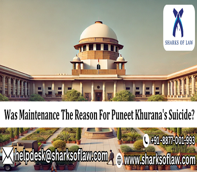 Was Maintenance The Reason For Puneet Khurana's Suicide? 91-8877001993 || Sharks of Law