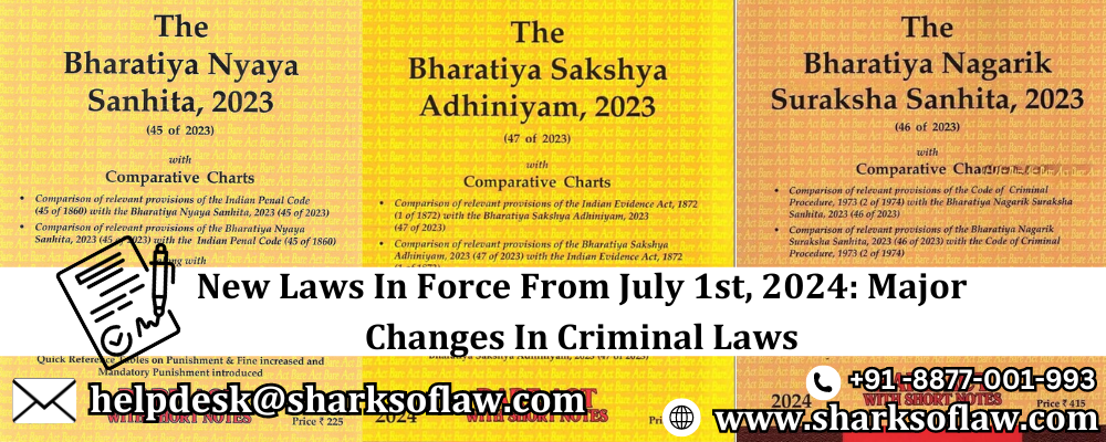 New Laws In Force From July 1st, 2024: Major Changes In Criminal Laws